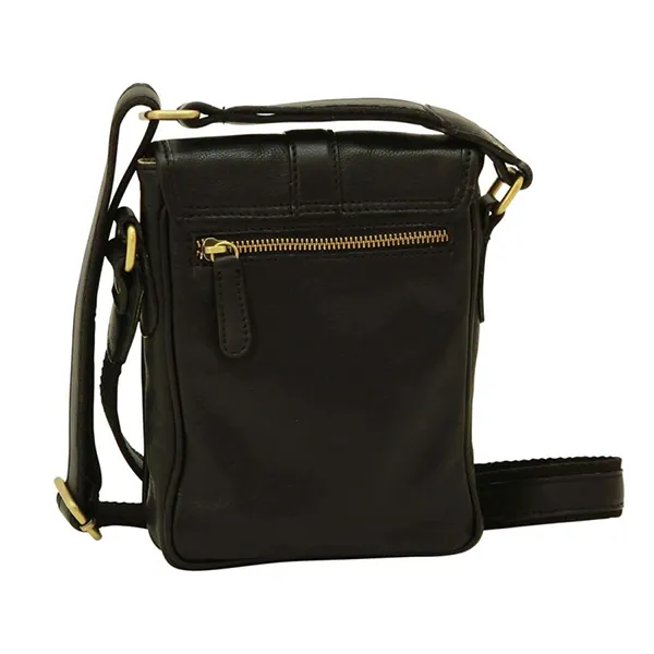 Túi Đeo Chéo Nam Old Angler Soft Calfskin Leather Satchel Bag 031191NE - 91Ne Màu Đen