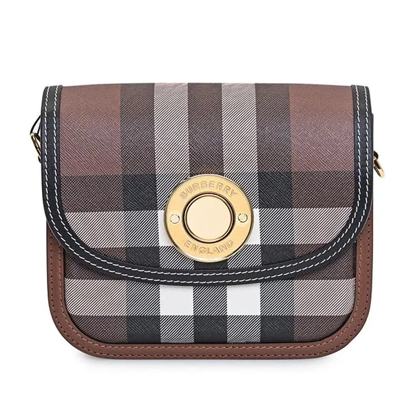 Túi Đeo Chéo Nữ Burberry Note Satchel Bag Màu Nâu