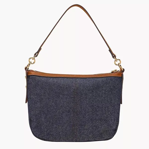 Túi Đeo Chéo Nữ Fossil Jolie Denim Crossbody Bag ZB11076423 Màu Xanh Nâu
