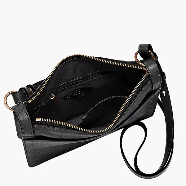 Túi Đeo Chéo Nữ Fossil Taryn Leather Crossbody Bag ZB1894001 Màu Đen
