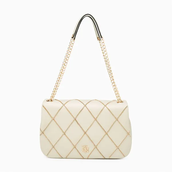 Túi Đeo Chéo Nữ Lyn Tina L Shoulder Bags LL24FBF099 Màu Xám Be