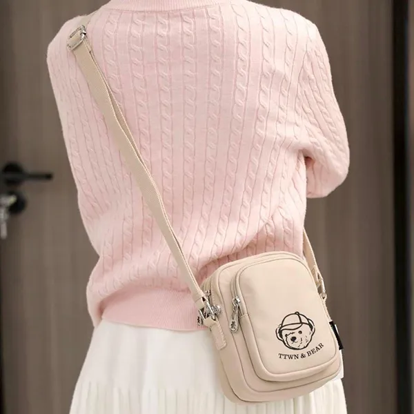Túi Đeo Chéo Nữ TTWN BEAR TN3759 TN3759-10030 Màu Trà Sữa