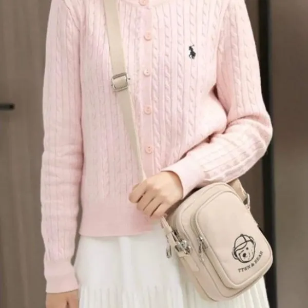 Túi Đeo Chéo Nữ TTWN BEAR TN3759 TN3759-10030 Màu Trà Sữa