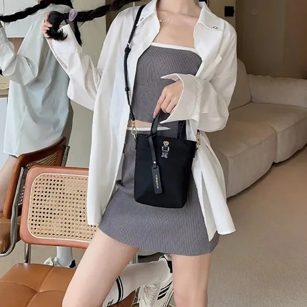 Túi Đeo Chéo Nữ TTWN BEAR TN3835 TN3835-10010 Màu Đen