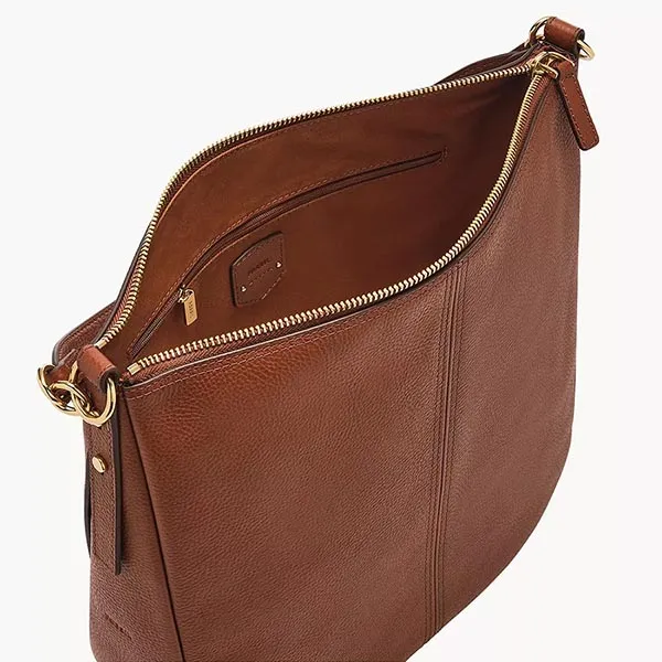 Túi Đeo Vai Nữ Fossil Jolie Leather Hobo Bag ZB1434200 Màu Nâu