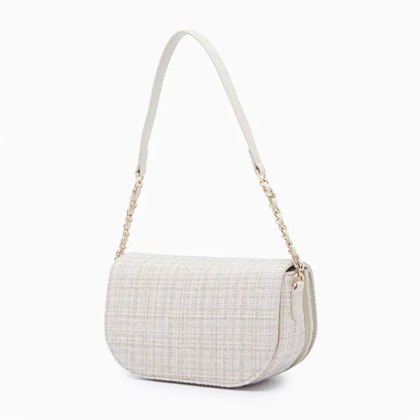 Túi Đeo Vai Nữ Lyn Mistti Tweed Shoulder Bags LL24CBF344 Beige Màu Be