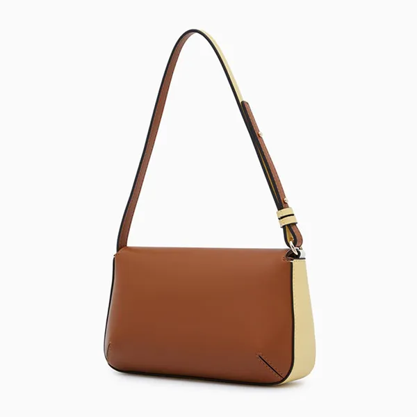 Túi Đeo Vai Nữ Lyn Monia Shoulder Bags LL24CBF112 Màu Nâu Trắng