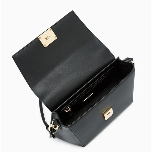 Túi Đeo Vai Nữ Lyn Sista S Shoulder Bags LL24FBF037 Black Màu Đen