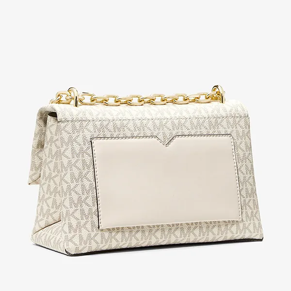 Túi Đeo Vai Nữ Michael Kors MK Cece Medium Logo Shoulder Bag 35F2G0EF8B Màu Trắng