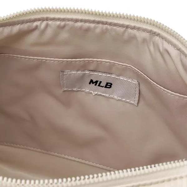 Túi Đeo Vai Nữ MLB Korea Curve Padded Hobo Bag Boston Red Sox Cream 3ABQL064N-43CRD Màu Kem