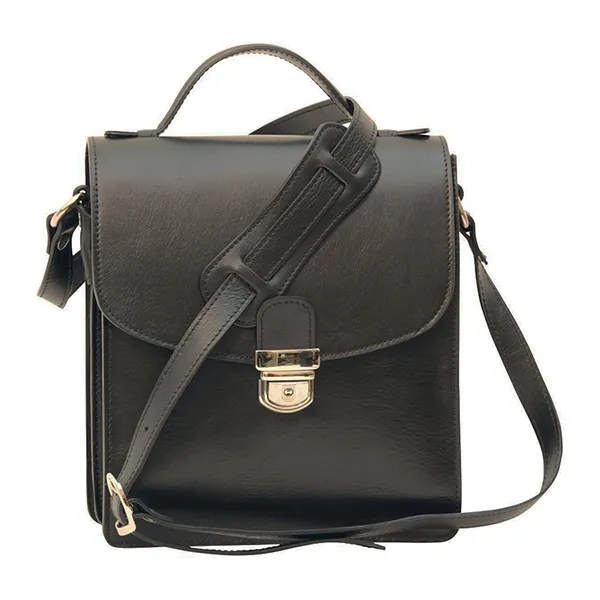 Túi Đeo Chéo Old Angler Classica II Leather Satchel 079689NE - 89NE Màu Đen - Túi xách - Vua Hàng Hiệu