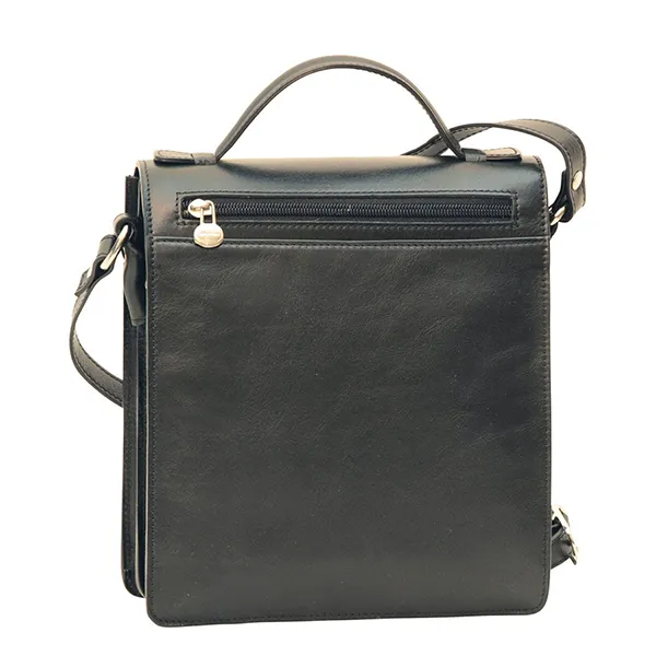Túi Đeo Chéo Old Angler Classica II Leather Satchel 079689NE - 89NE Màu Đen - Túi xách - Vua Hàng Hiệu