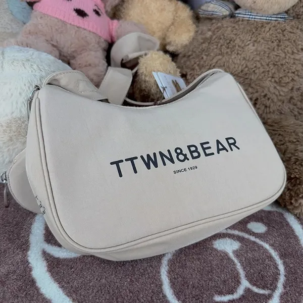 Túi Đeo Vai Nữ TTWN Bear Original TN3740-10030 Tas Sling Màu Trà Sữa