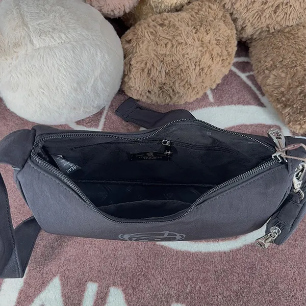 Túi Đeo Vai Nữ TTWN Bear Original TN3740-20010 Tas Sling Màu Đen