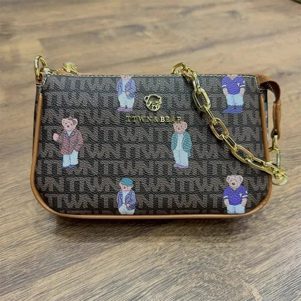 Túi Đeo Vai Nữ TTWN BEAR TN26203920 Màu Nâu Đậm