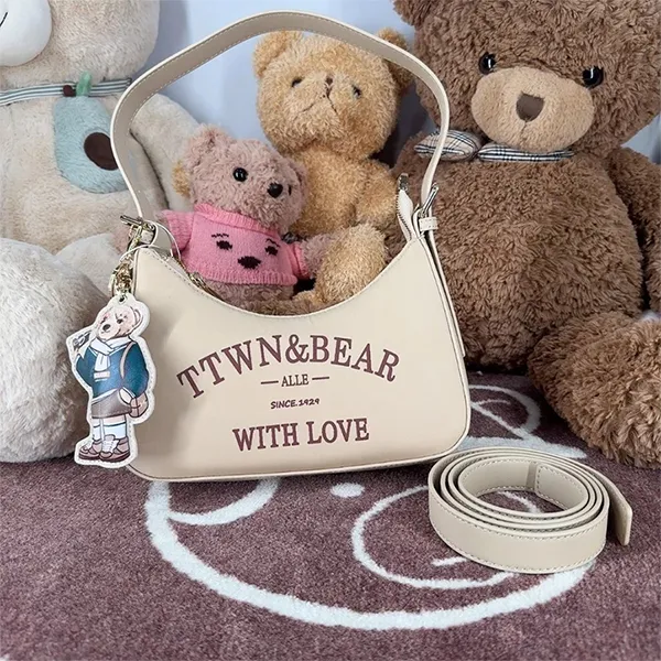 Túi Đeo Vai Nữ TTWN BEAR TN3754 Màu Trà Sữa