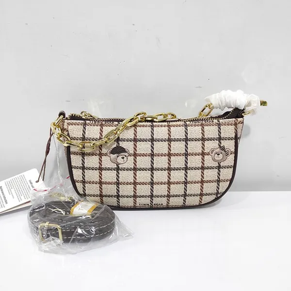 Túi Đeo Vai Nữ TTWN Bear TT-2176-2-F00 Màu Be Kẻ