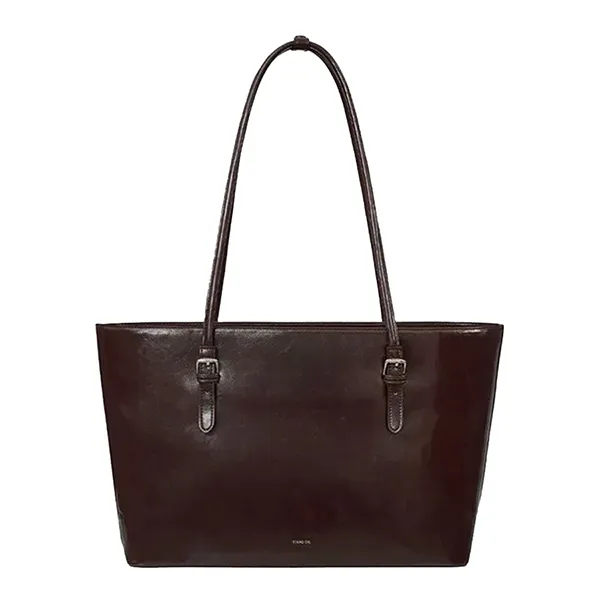 Túi Tote Nữ Stand Oil Ferry Bag Màu Nâu Đậm - Túi xách - Vua Hàng Hiệu