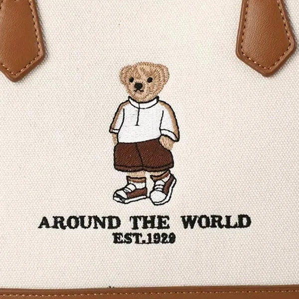 Túi Tote Nữ TTWN BEAR TN3432-10040 Màu Be Nâu Size M