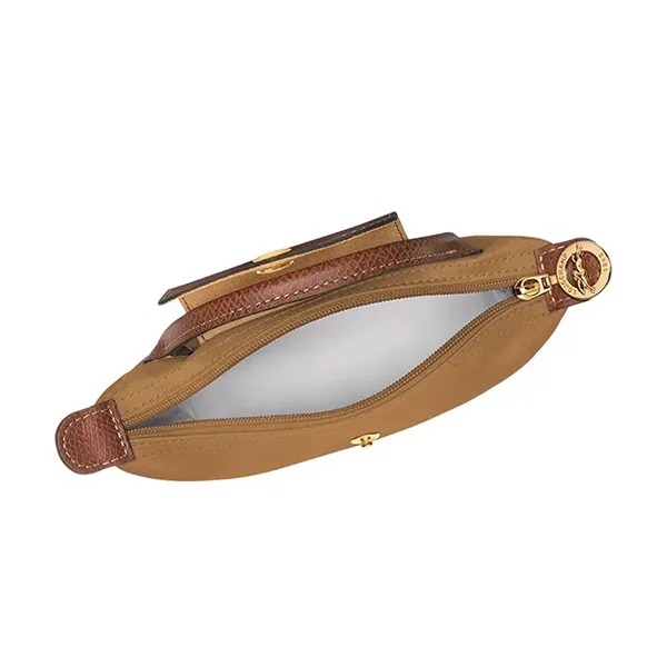 Túi Xách Nữ Longchamp Le Pliage Original Pouch with Handle Fawn Màu Nâu - Túi xách - Vua Hàng Hiệu