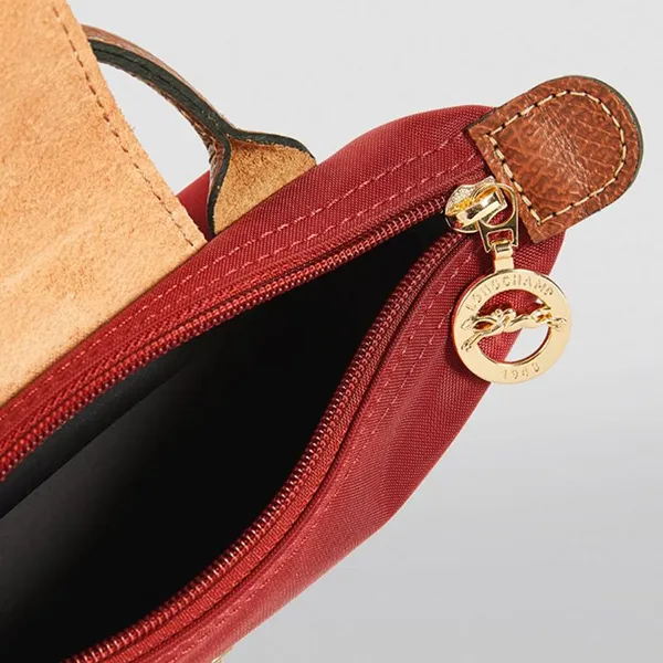 Túi Xách Nữ Longchamp The Original Folding Pouch Burgundy Màu Đỏ Tía