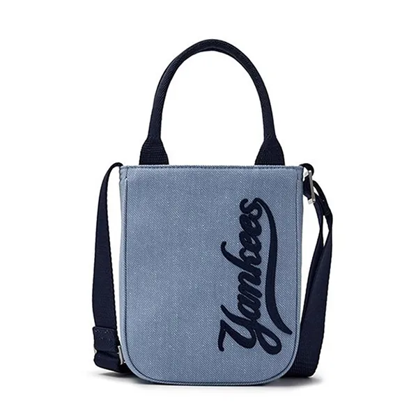 Túi Xách Nữ MLB Varsity Cursive Denim Mini Cross Bag Los Angeles Dodgers 3ACRS104N-50INS Màu Xanh