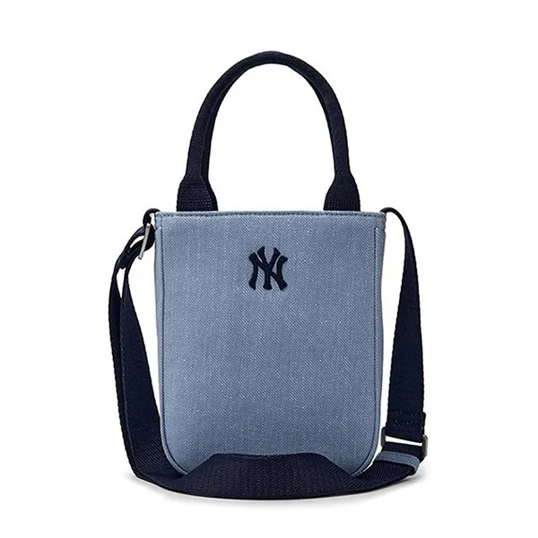 Túi Xách Nữ MLB Varsity Cursive Denim Mini Cross Bag Los Angeles Dodgers 3ACRS104N-50INS Màu Xanh