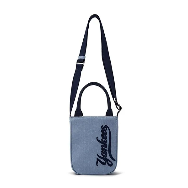 Túi Xách Nữ MLB Varsity Cursive Denim Mini Cross Bag Los Angeles Dodgers 3ACRS104N-50INS Màu Xanh