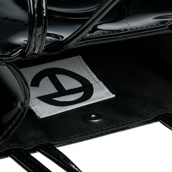 Túi Xách Tay Nữ Telfar Small Patent Shopping Bag Màu Đen