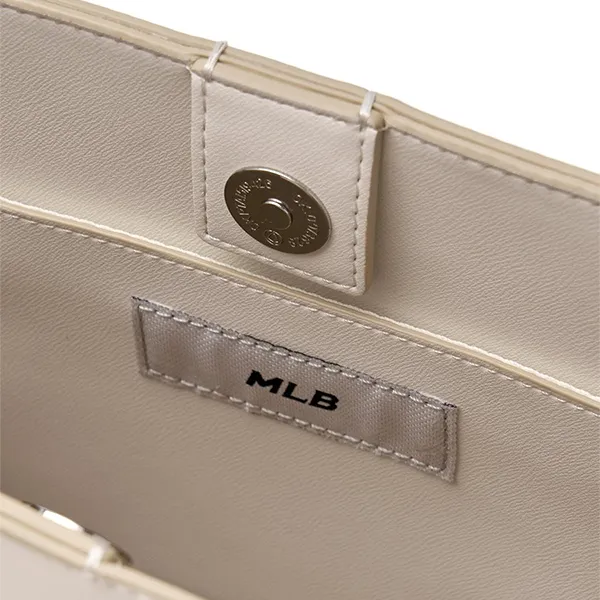 Túi Xách Tay MLB Basic PU Window Tote Boston 3AORS884N-43CRD Màu Be - Túi xách - Vua Hàng Hiệu