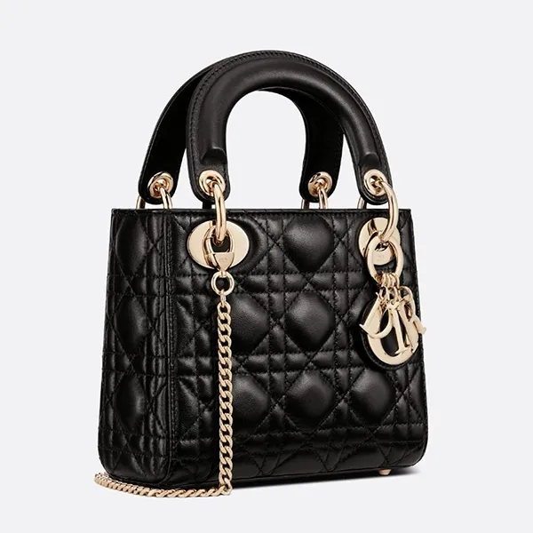 Túi Xách Tay Nữ Dior Mini Lady Dior Handbag Màu Đen - Túi xách - Vua Hàng Hiệu