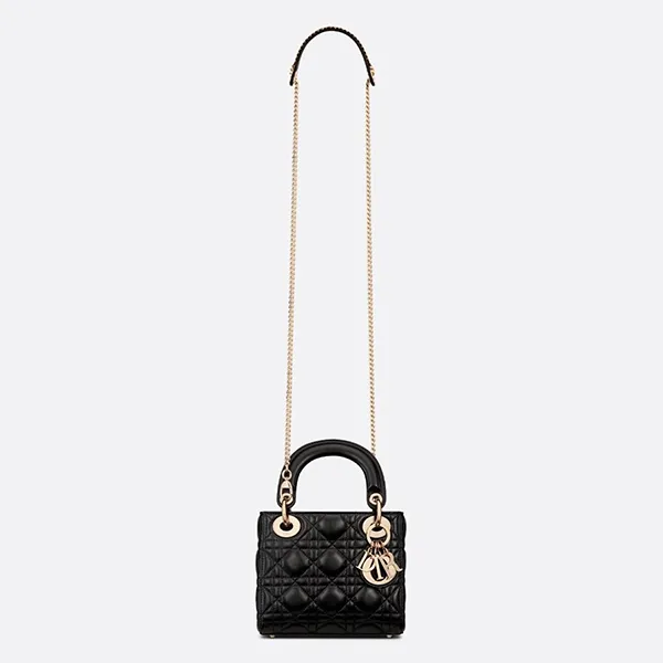 Túi Xách Tay Nữ Dior Mini Lady Dior Handbag Màu Đen - Túi xách - Vua Hàng Hiệu