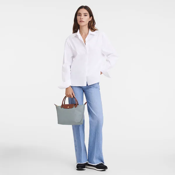 Túi Xách Tay Nữ Longchamp Le Pliage Original S Handbag L1621089P80 Acier Màu Xanh Xám - Túi xách - Vua Hàng Hiệu