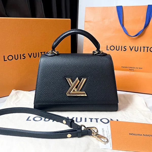 Túi Xách Tay Nữ Louis Vuitton LV Twist One Handle PM M57093 Màu Đen