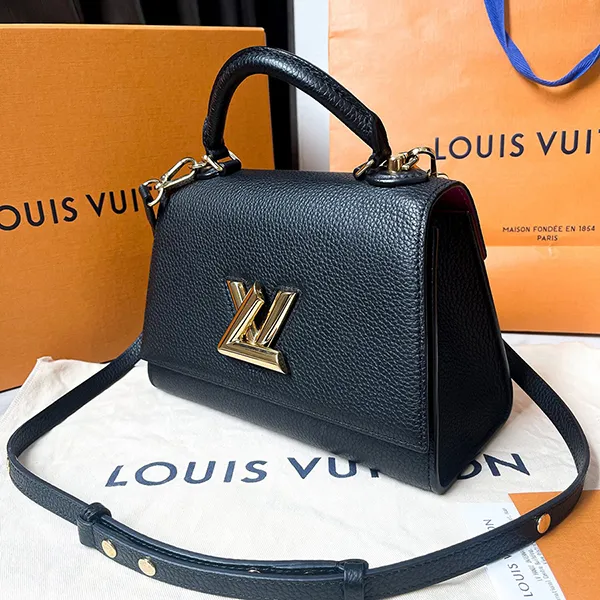 Túi Xách Tay Nữ Louis Vuitton LV Twist One Handle PM M57093 Màu Đen