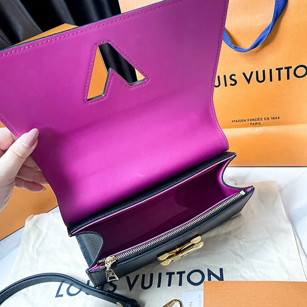 Túi Xách Tay Nữ Louis Vuitton LV Twist One Handle PM M57093 Màu Đen