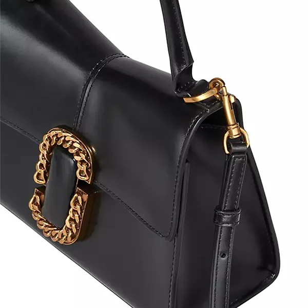 Túi Xách Tay Nữ Marc Jacobs The St. Marc Top Handle Bag Màu Đen Size 23