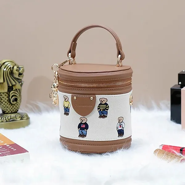 Túi Xách Tay Nữ TTWN BEAR TN3433-10040 Màu Be Nâu