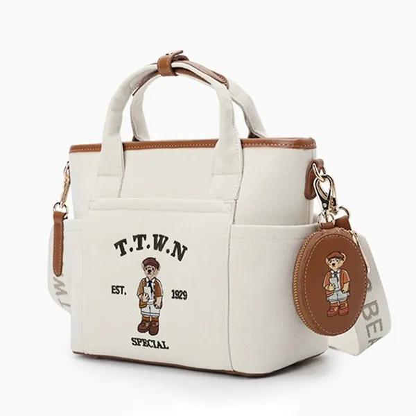 Túi Xách Tay Nữ TTWN BEAR TN3557 Màu Be/Nâu