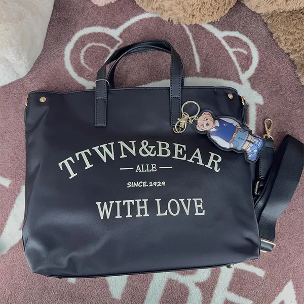 Túi Xách Tay Nữ TTWN BEAR TN3604 TN3604-10010 Màu Đen