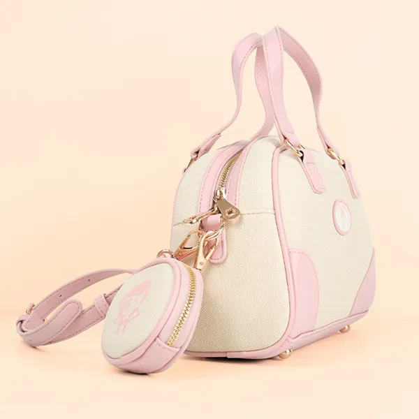 Túi Xách Tay Nữ TTWN BEAR TN3787-18890 Màu Be Hồng Size M