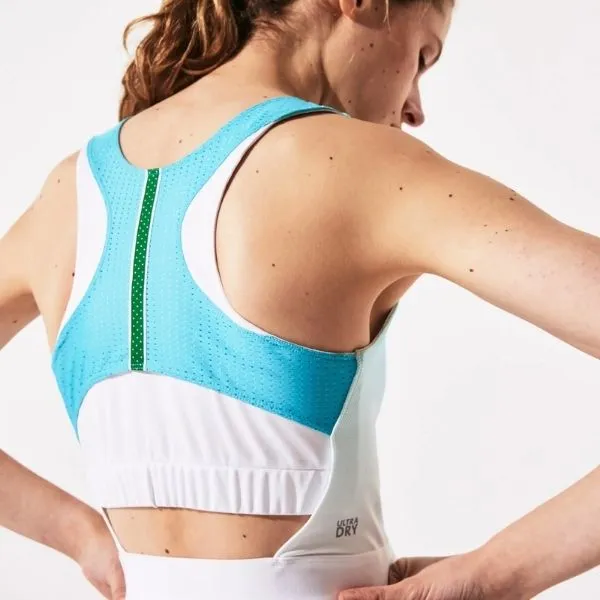 Váy Thể Thao Lacoste Pickleball Sport Roland Garros Asymmetrical Dress Màu Trắng - Xanh - Pickleball - Vua Hàng Hiệu