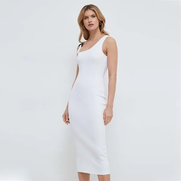 Váy Body Versace Jeans Couture Stretch Cotton Baroque Buckle Midi Dress 76HAO947 J0004 003 Màu Trắng Size 38 - Thời trang - Vua Hàng Hiệu
