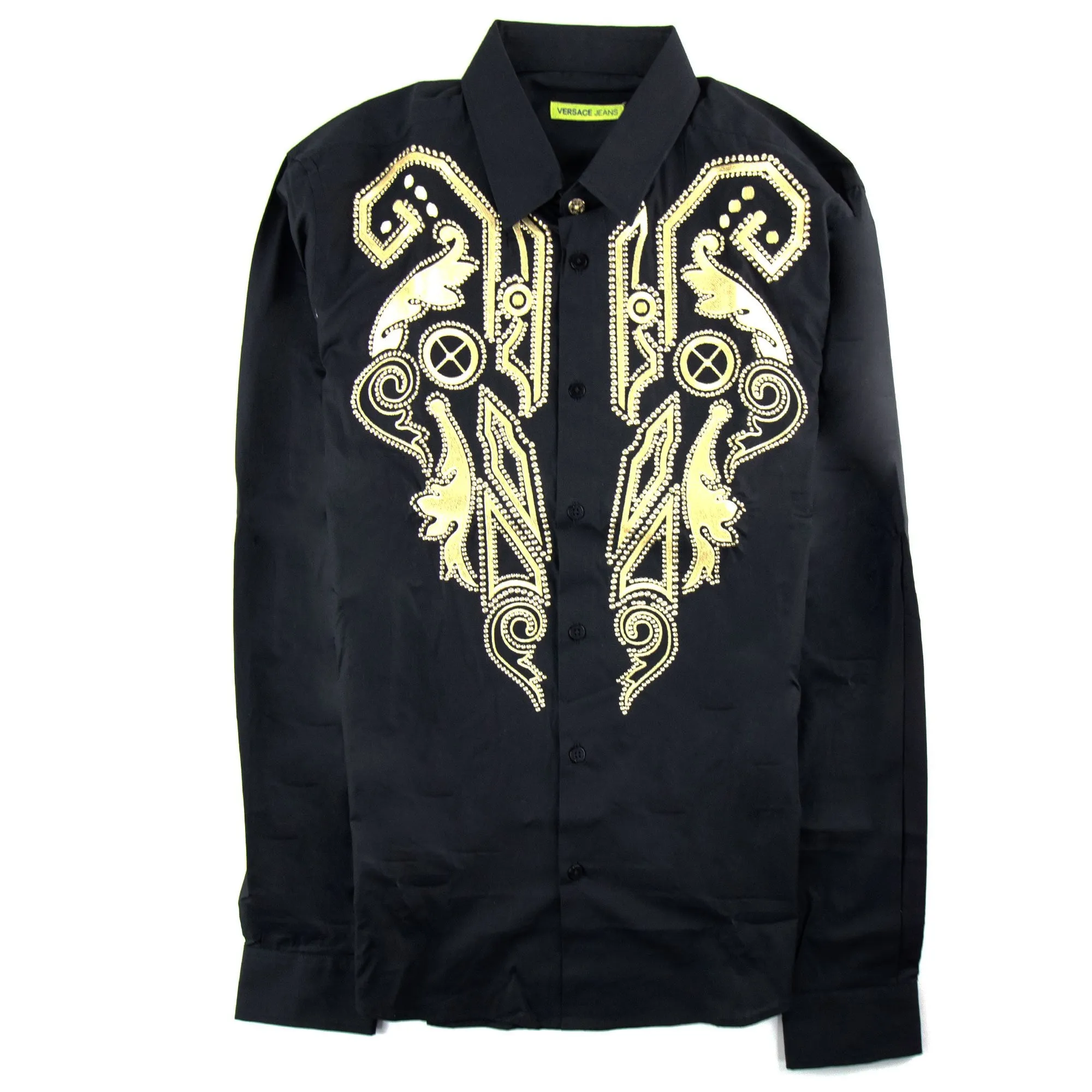 Áo Sơ Mi Versace Logo Embroidered