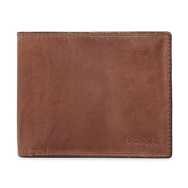 Ví Da Nam Fossil Derrick RFID Large Coin Pocket Bifold ML3687200 Màu Nâu - Túi xách - Vua Hàng Hiệu