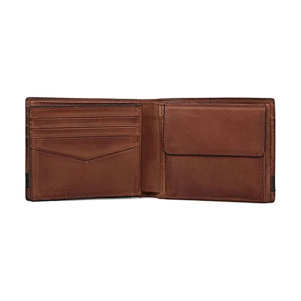 Ví Da Nam Fossil Quinn Large Coin Pocket Bifold ML3653200 Màu Nâu