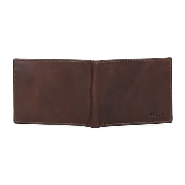Ví Da Nam Fossil Quinn Large Coin Pocket Bifold ML3681201 Màu Nâu - Túi xách - Vua Hàng Hiệu