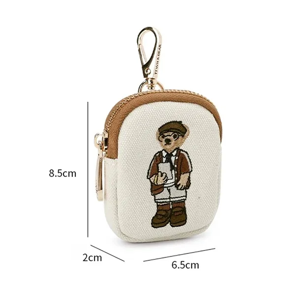 Ví Đựng Tai Nghe Nữ TTWN BEAR TT2531 TT2532 Màu Be/Nâu