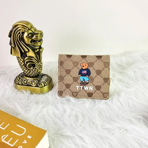 Ví Gập Nữ TTWN BEAR TT-2054-1-F00 Màu Nâu Be Size S
