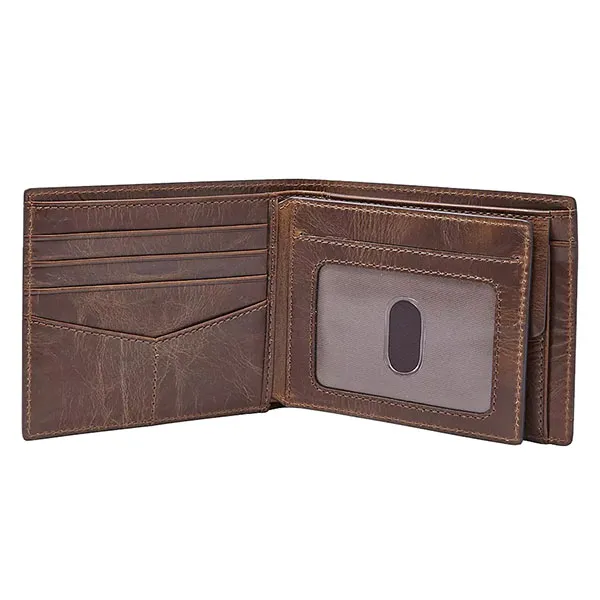 Ví Nam Fossil Rfid Large Coin Pocket Bifold ML3687201 Màu Nâu - Túi xách - Vua Hàng Hiệu